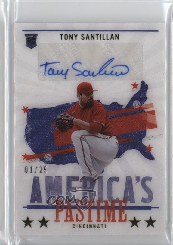 2022 Chronicles America's Pastime Gold /25 Antonio Santillan Rookie Auto RC 0jm7
