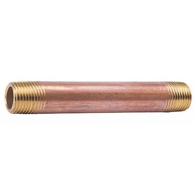 2'' Mnpt X 12'' Tbe Red Brass Pipe Nipple Sch 40, 468-120