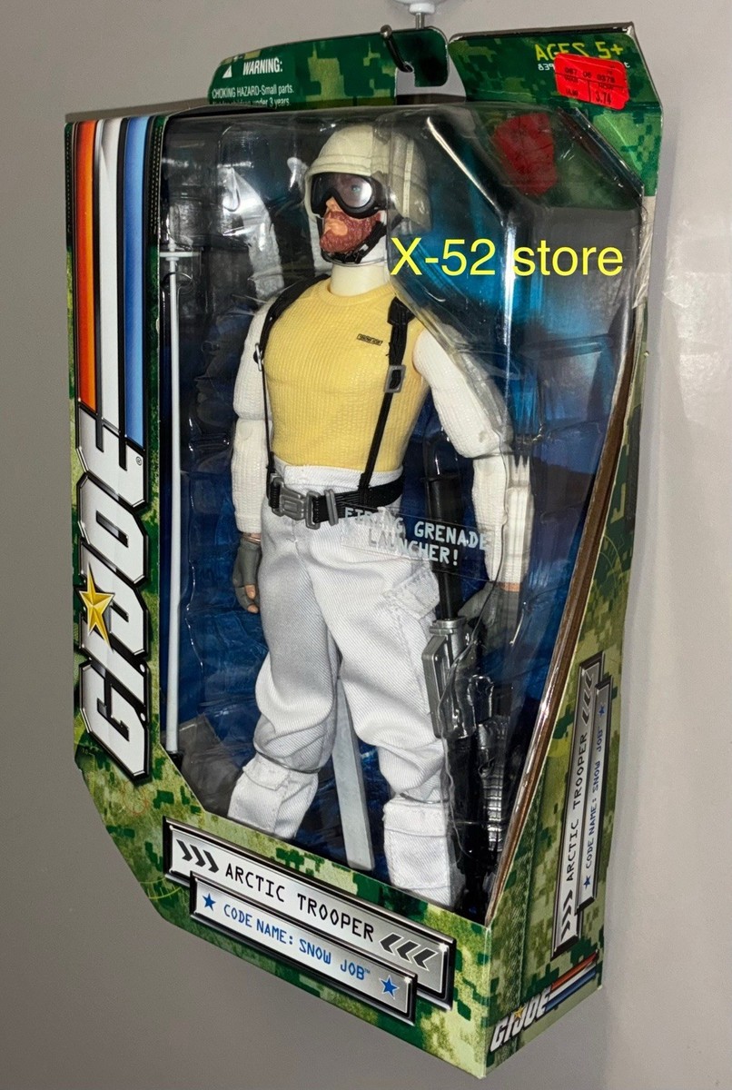 GI Joe 12in Artic Trooper Code Name Snow Job figure doll gijoe toy