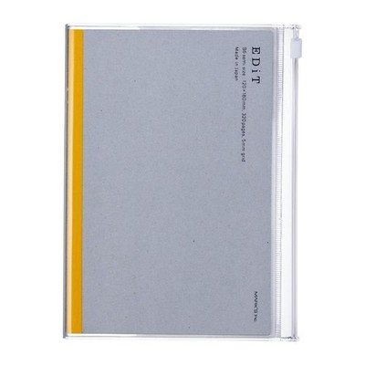 Planner Grid Notebook B6 with PVC Cover EDiT Marks Clear EDI-NB30-CL