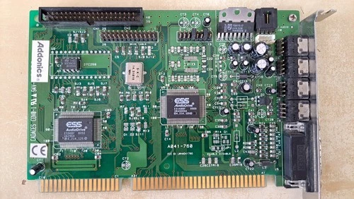 Addonics A041-760 - ISA Soundkarte with ES1688F and ES968F chipset