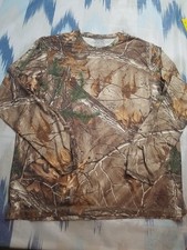 RealTree Xtra Shirt Hunting Long Sleeve Mens XL Camo Pullover Lightweight