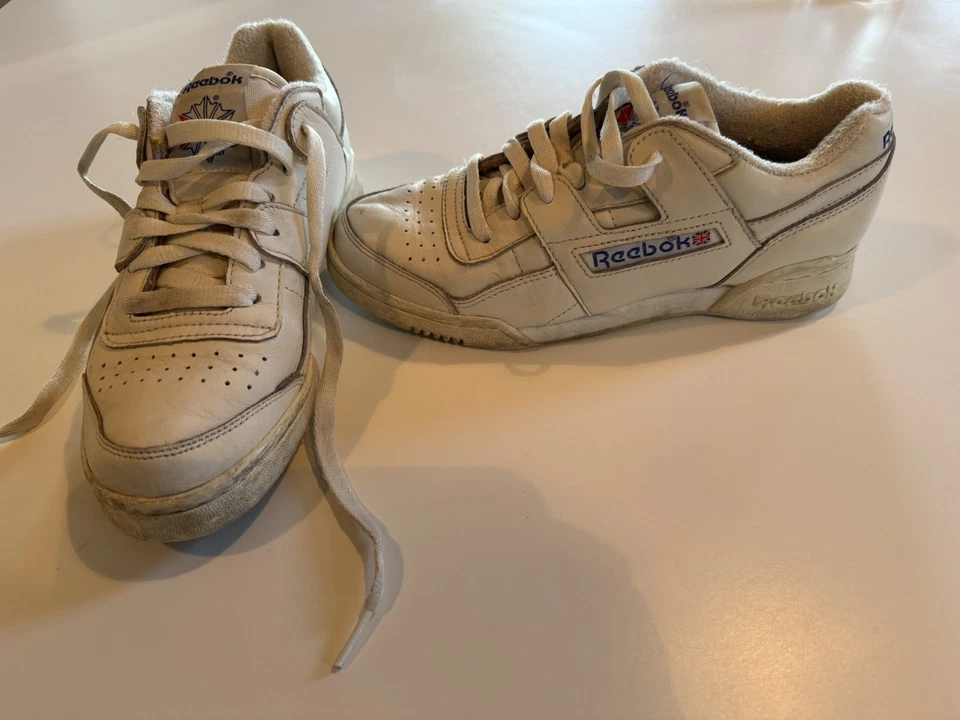 Women’s size 6 Reebok Workout Plus 1987 TV White sneakers - Image 3 of 4