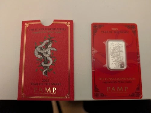 10g PAMP Lunar Legend Series “Year of the Snake” Bullion Silver 2025 NEW SEALED
