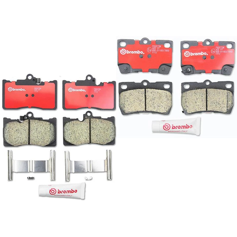 Juego de pastillas de freno delanteras y traseras Brembo Brembo para Lexus GS350 GS430 GS450h IS350 Foto 4 de 4