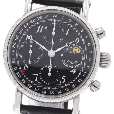 Chronoswiss Luna CH7523 Chronograph Moon Phase black Dial Automatic Men's_938268