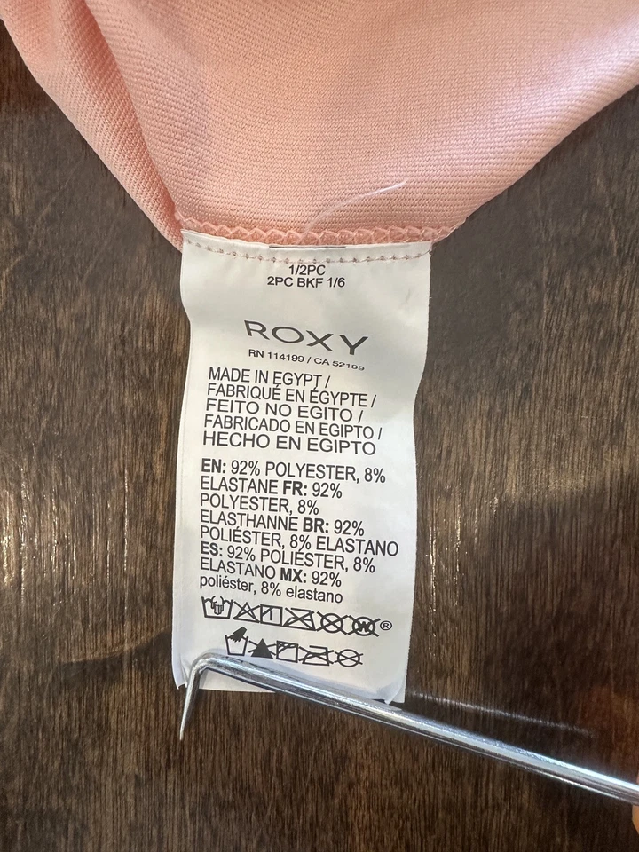 Roxy Niñas Todo Corazón Manga Corta Rashguard Rashguard Rosa Talla 8 Foto 3 de 4