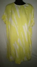 COS dress Yellow White Sz 10 Midi Dress