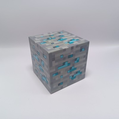Minecraft - Light Up Diamond Ore Block Night Light - ThinkGeek 2012 Working