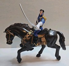 PLAYMATES ZORRO RAMON  BARTOLA HORSE ACTION FIGURES EJECT WORKS