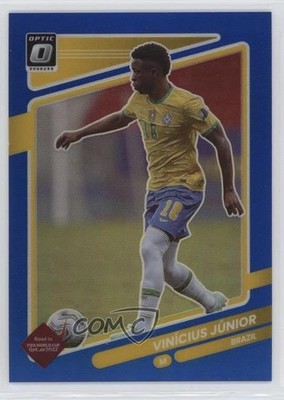2021 Panini Donruss Road to Qatar Optic Blue Prizm 3/99 Vinicius Junior Jr 1j7h