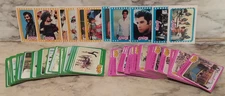 Vtg 1978 Topps GREASE Trading Cards, 50 Pink, 48 Green, 14 Stickers - NO Doubles