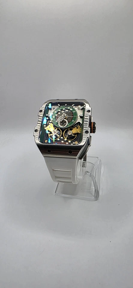 Nubeo Maven Plata Verde Automático Edición Limitada 49/150 Completo Con Caja Foto 2 de 4