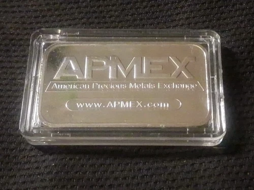 APMEX SILVER Bar 1 Troy oz. .999 Fine Silver Bar