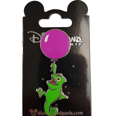 Disneyland Paris Pascal & Balloon Pin Trading Badge Tangled Rapunzel Disney Park