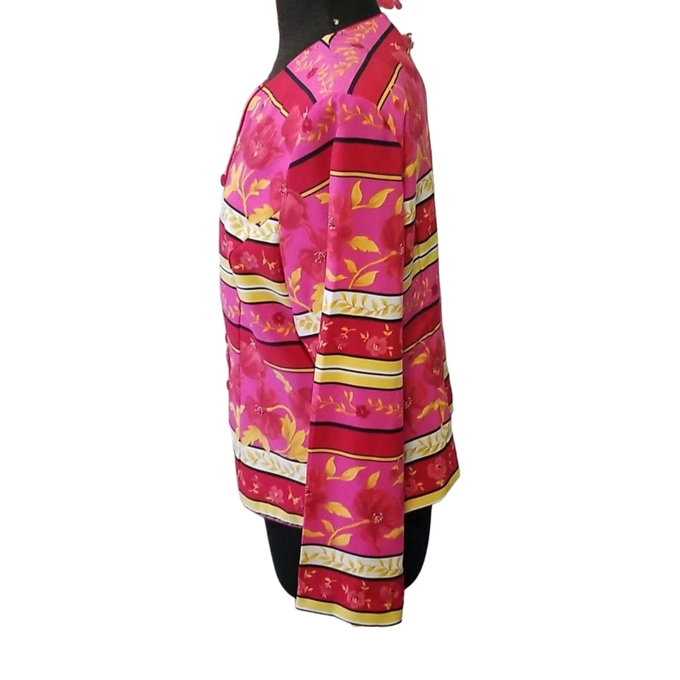 SAG HARBOR Pink Multicolored Jacket size 16P - Image 4 of 4