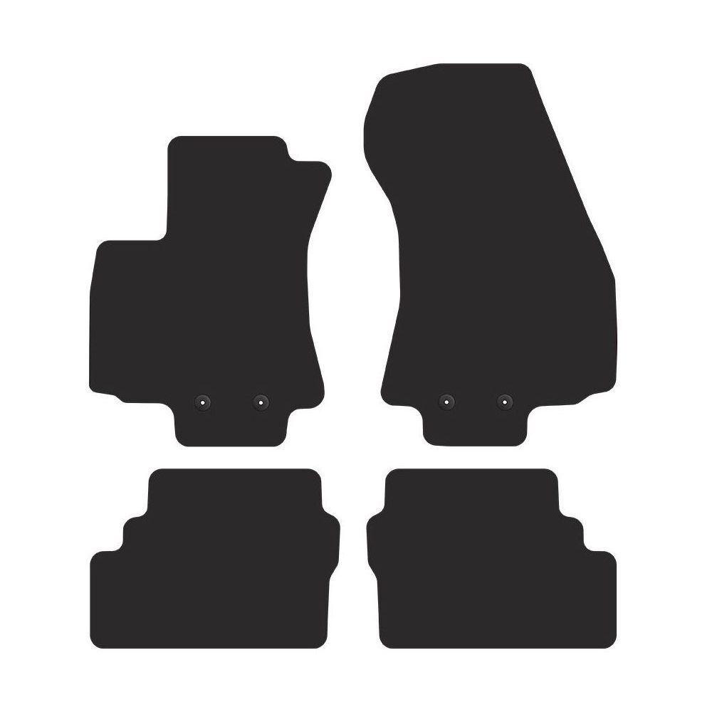 Jeu tapis de sol velours OP29-1 pour Opel Zafira A versions 1999 à 2003 noir