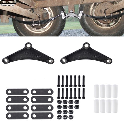 New Heavy Duty Steel Tandem Trailer Axle Shackle Kit For Double Eye Spring US - Foto 8