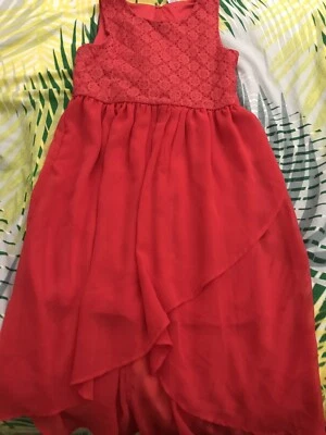 girls size 10 red dress
