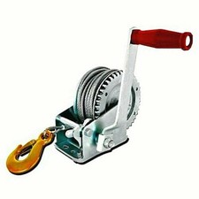 VERRICELLO ARGANO PARANCO MANUALE CAVO D'ACCIAIO 6 MT 600 LB 350 KG PER BARCA