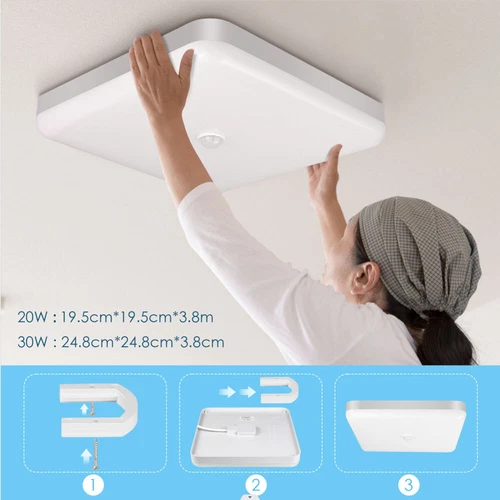 LED Deckenleuchte mit Bewegungsmelder Deckenlampe Sensor Lampe Treppenleuchte DE - Bild 10 von 20