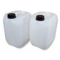 2 X10 L Kanister GeträNkekanister Wasserkanister Trinkwasser Bpa-Frei Weiß DIN51