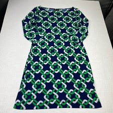 Banana Republic Work Shift Medallion Print 3/4 Sleeve Stretchy Pullover SMALL