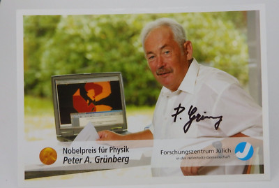 Autogramm deutscher Physiker Nobelpreisträger Peter A. Grünberg (85916)