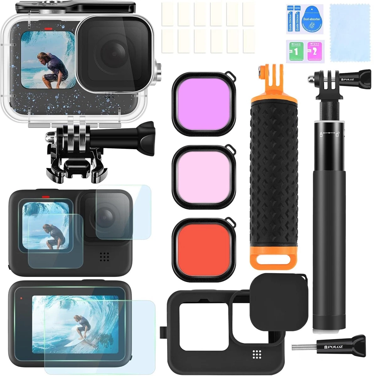 Garselay Kit de Accesorios para Cámara de Acción 70 en 1 Compatible con GoPro Hero 11 10 9 8 7 6 Garselay Kit de Accesorios para Cámara de Acción 70 en 1 Compatible con GoPro Hero 11 10 9 8 7 6