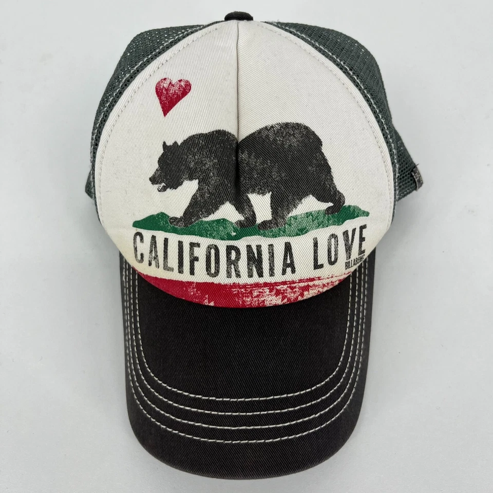 Gorra Billabong Snapback para mujer talla única blanca gris California Love Bear Beach Foto 2 de 4