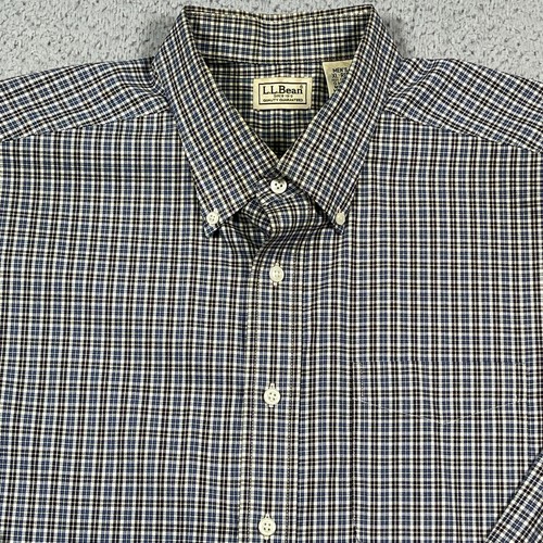LL Bean Men's Shirt XL Regular Button Front Long Sleeve Gun Club