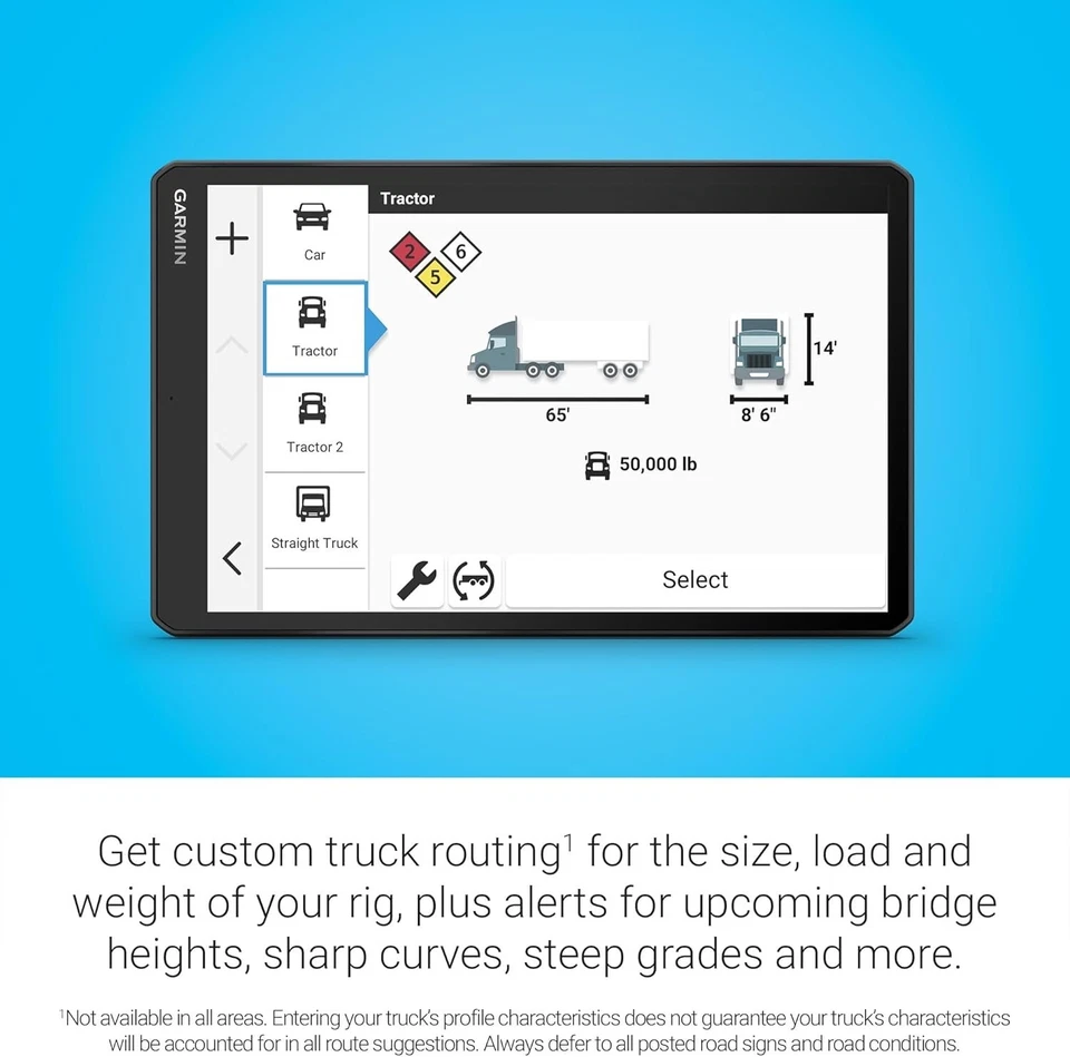 Garmin dezl OTR720 GPS Truck Navigator - 7 inch display - Image 4 of 4