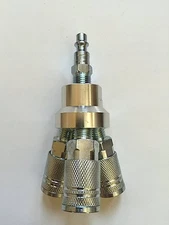 3 Way Quick Connect Air Hose Splitter Manifold With Type "D" NPT Male/Male Quick