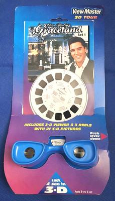 Sealed ELVIS PRESLEY'S GRACELAND SET 1 view-master Viewer & 3 Reels Pack + DEMO