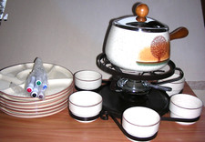 Tolles Fondueset für 6 Personen mit Spiritusbrenner  NEU