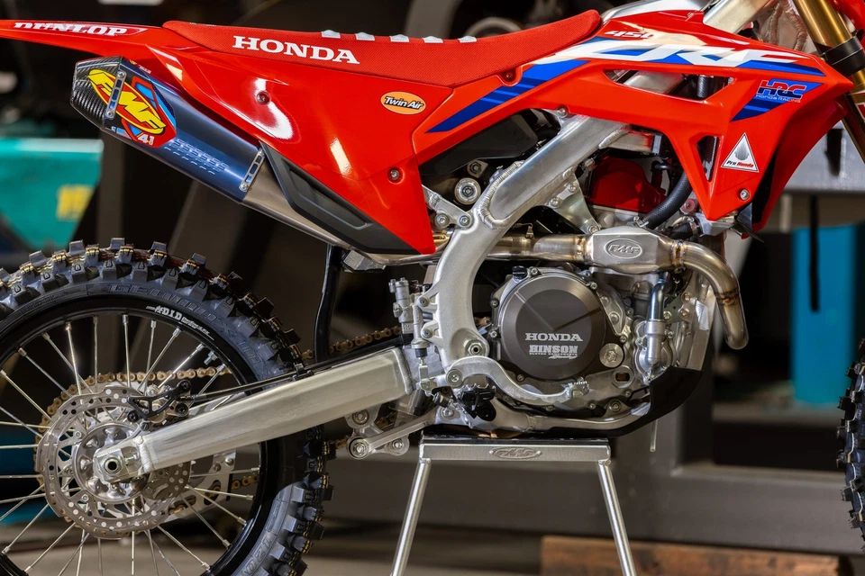 FMF HONDA CRF250R 22-24 FACTORY 4.1RCT TITANIUM MUFFLER STAINLESS HEADER EXHAUST - Image 2 of 2