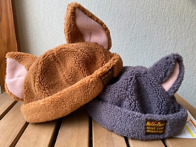 Tokyo Disney Resort Peter pan Fantasy Springs Fluffy Hat Cap Lost Boys set New