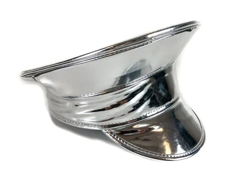 Plain Patent Leather Captain Hat Halloween Costume Cosplay Gothic Club Festival - Picture 5 of 32