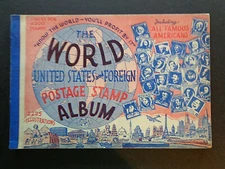 World/United States & Foreign Postage Stamp Album 1940,unused softcoverINV2881