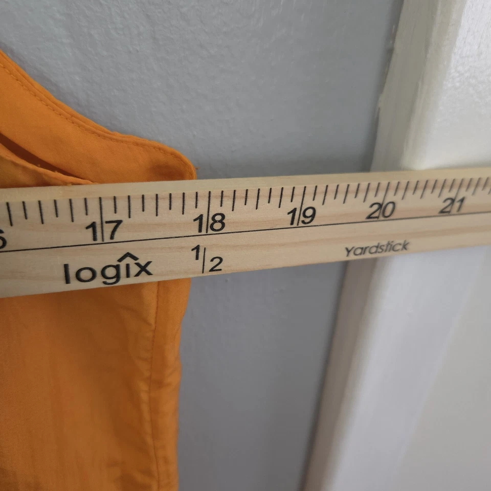 DE COLECCIÓN BRECKENRIDGE TALLA 8 Naranja Tank TOP 100% SEDA Foto 4 de 4