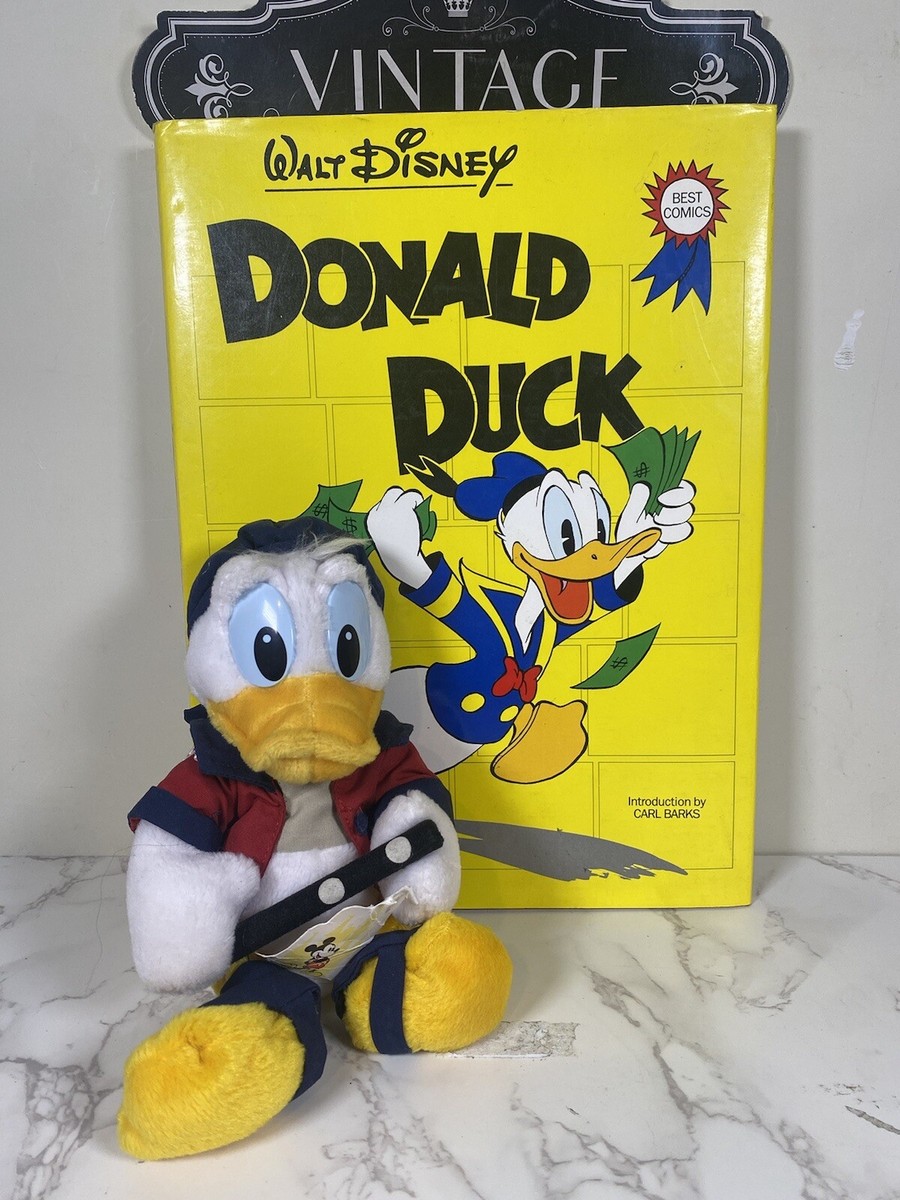 WALT DISNEY DONALD DUCK 1978年出版 VTG 1978' Walt Disney Donald Duck Best Comics Bk & Plush By Carl