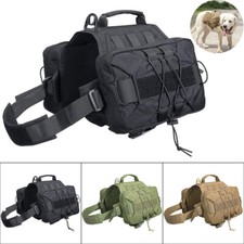 Pet Dog Backpack Hound Hiking Camping Saddle Bag Medium Large Dog Bag Portable