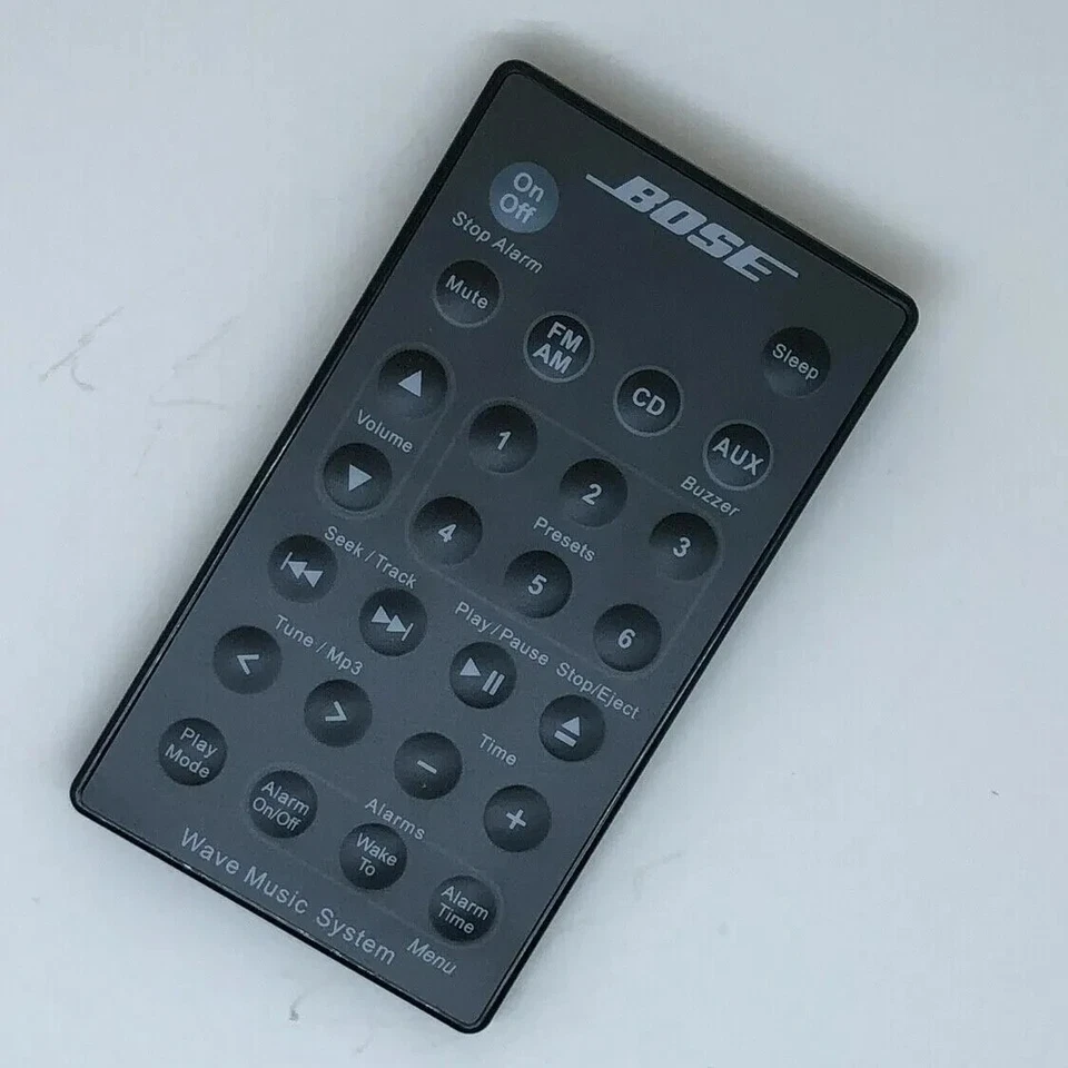 1PCS Bose Wave Music System Black Remote Control for AWRCC1 AWRCC2 Radio/CD - Image 2 of 4