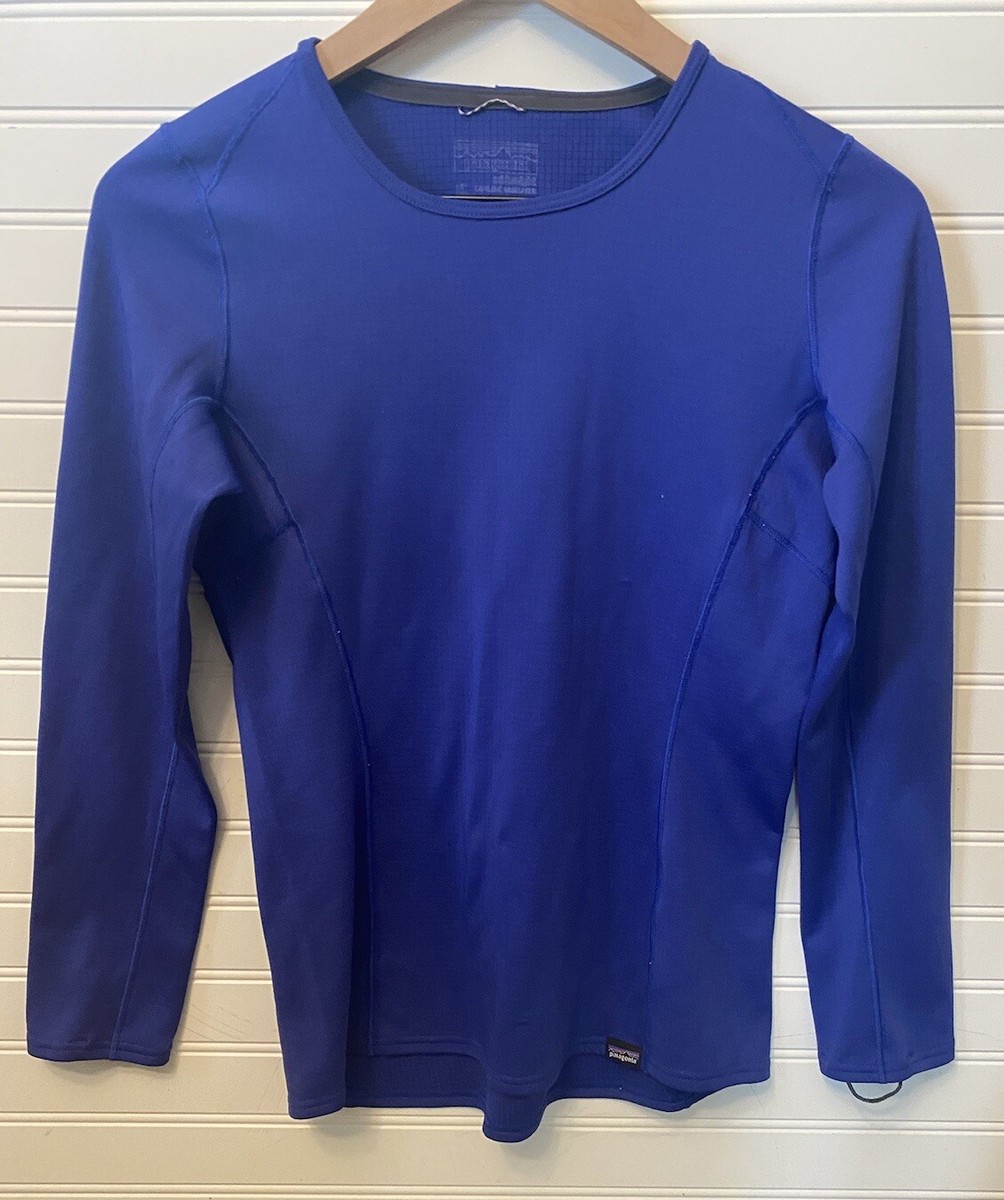 Patagonia Capilene Shirt XS Blue Active Baselayer Midweight