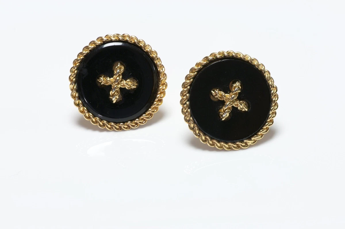 chanel rope earrings