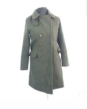 La Redoute Khaki Wool Mix Jacket Womens Size Uk 8 Ref Cl8