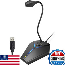 USB Computer Microphone, Plug &amp; Play Omnidirectional Condenser Mic for PC, Lapto