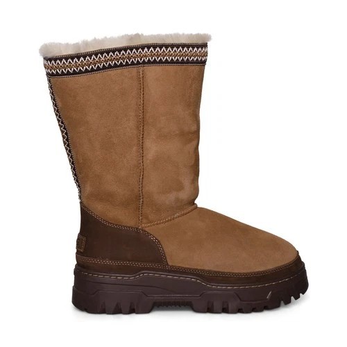 UGG CLASSIC TALL TRAILGAZER CHESTNUT LEATHER WATERPROOF WOMEN'S BOOTS SIZE US 8