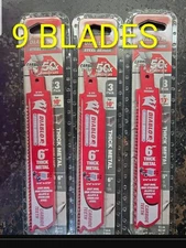 New 3 Packs - 3ea 6" Diablo Steel Demon DS0608CF3 Blade for Thick Metal 6"