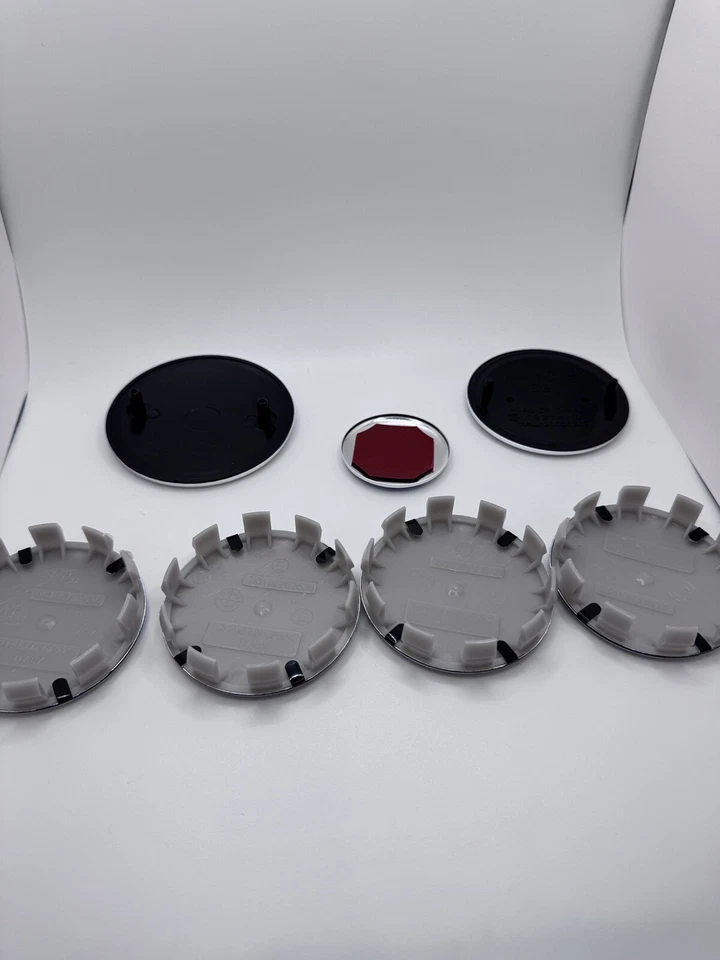 7PCS 50th Anniversary For BMW Emblem Centre Caps Badges Set 82mm 74mm 68mm 45mm - Image 4 of 4